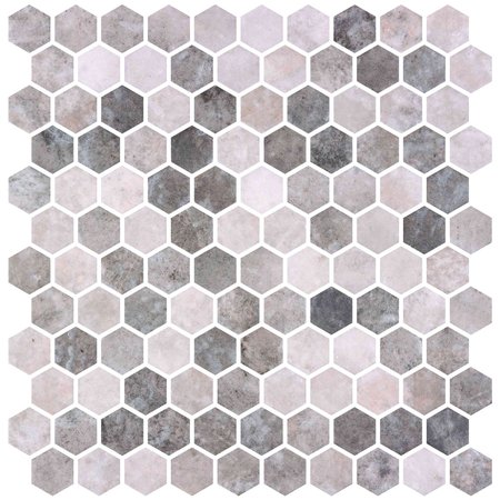 ANDOVA TILES SAMPLE Trillions 001 x 001 Glass Honeycomb Tile SAM-ANDTRI568